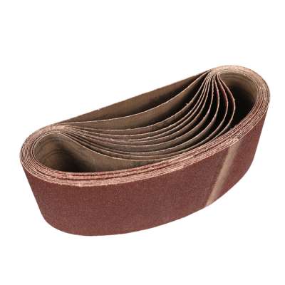 brown aluminium oxide abrasive sanding paper belt gxk51